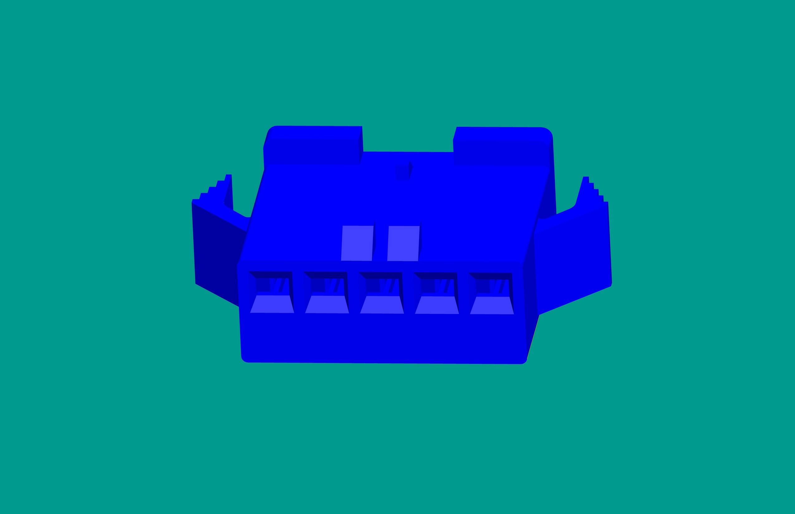 SMP-5孔塑殼C型藍色