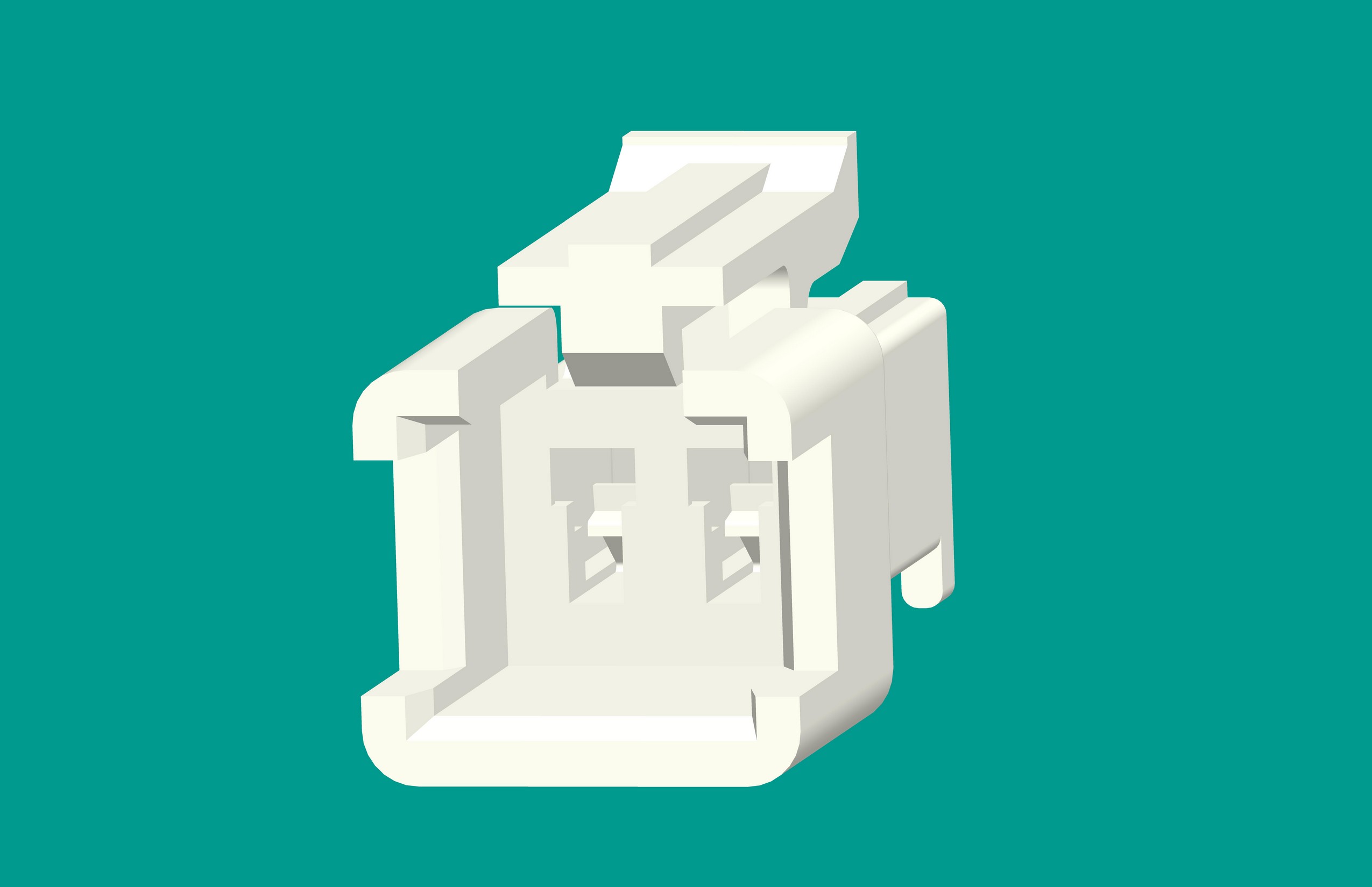 SMR-2孔塑殼C型插座/本色/高灼熱絲