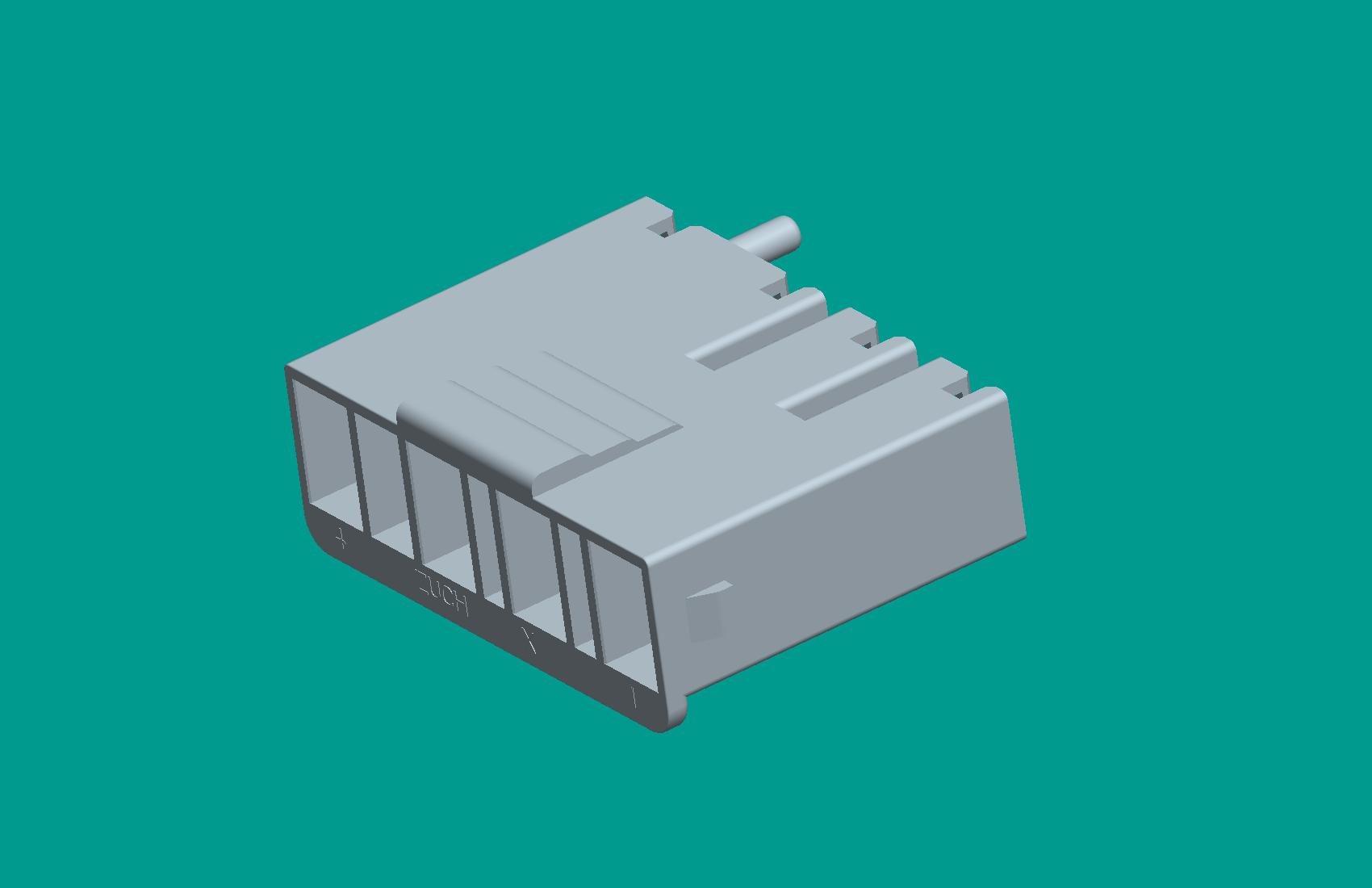 250直插4位塑件/本色/高灼熱絲